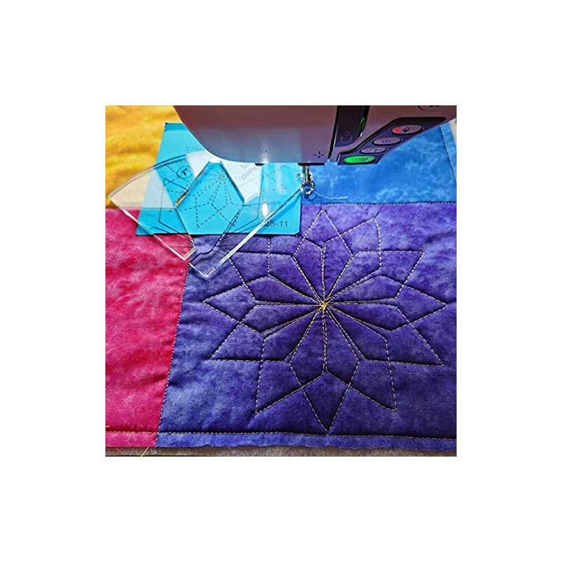 Free Motion Quilting Ruler Quilting Template Fan Diamond Template for