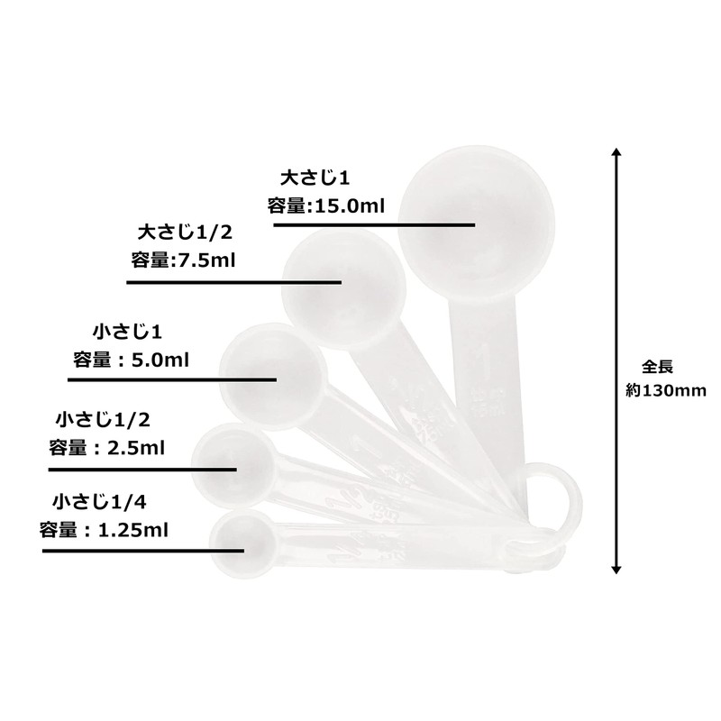 Minimalist Bee Industrial Measuring Spoons, Set of 5 