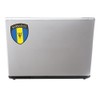 2 x 10cm/100mm Barbados Flag Design Vinyl Decal Travel Luggage