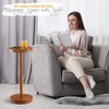 Drink Table, 24.4" Tall Compact Side Table with Phone Slot