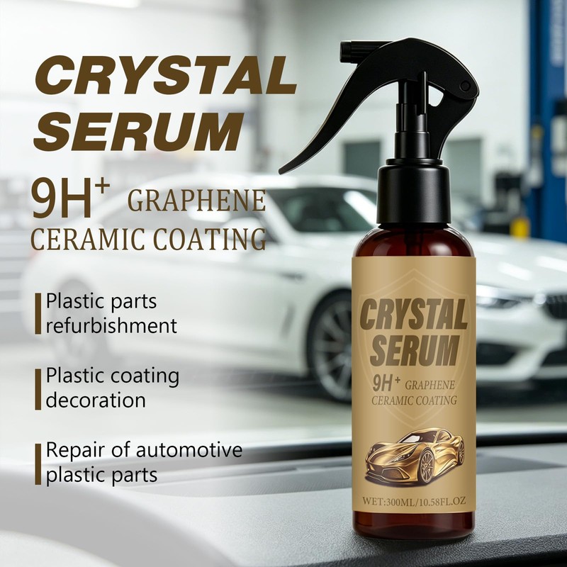 Crystal Serum 9H+ Graphene Ceramic Coating Spray for Cars, High