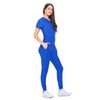 Natural Uniforms Ultra Stretch Womens Jogger Scrub Set (True Royal