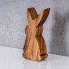 levandeo Rabbit H15 cm Wooden Easter Bunny Acacia Wood Easter