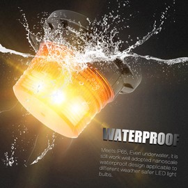 LED Strobe Light Emergency Warning Flash Beacon Light with Magnetic Base for Truck Vehicle School Bus