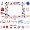 Colourful Photo Booth Props Set for Adult Party (Colourful)