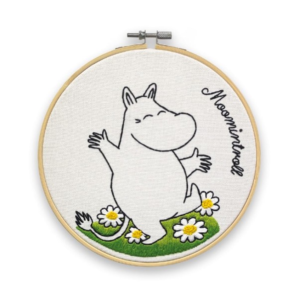 The Crafty Kit Company Moomin Embroidery Craft Kit - Moomintroll
