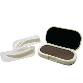 Million Eyebrow Stamp, Eyebrow Stamp, Time-saving Cosmetics, Just Press Easy, Ideal Eyebrow Moissanite (Gray Arch Eyebrow)