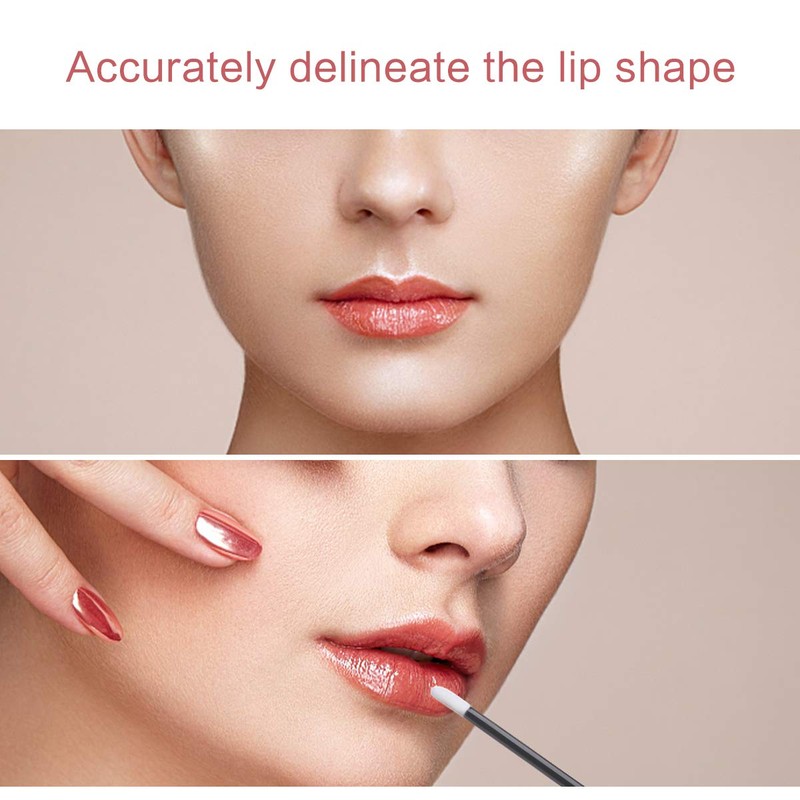 100pcs Disposable Lip Brush Makeup Brush Lipstick Lip Gloss Wand
