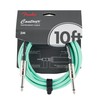 Fender 10' Contour Instrument Cable, Seafoam Green