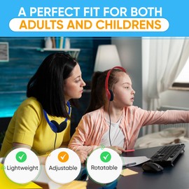 Redskypower 10 Pack Bulk Headphones, Wired Headphones for Kids, Teens, Adults, Affordable On-Ear with 3.5mm Plug, Perfect for Schools, Classrooms, Libraries, Museums, Multipack for Wholesale, Multi Color