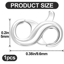 BEIQIYA Double Opening Lobster Claw Clasps, 925 Sterling Silver Jewelry Clasps for Jewelry Making, Necklace Bracelet Extender DIY Accessories for Women