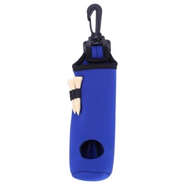 Ball Holder, Ball Bag, Ball Bag, Tee Bag, Neoprene Ball Bag, Holder, Clip, Utility Pouch with Tees, Tees Holder, Carry Bag, Belt Bag, Sports Accessories - Black, Yellow, Blue, Green, Red (Blue)