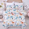 JSD Dinosaur Kids Comforter Set Twin Size, 2 Piece Microfiber