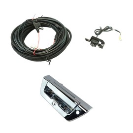 TRQ Rear View Camera Add On Kit w/Wiring Harness & Tailgate Handle Compatible with 2015-2016 Ford F-150