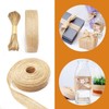 2 Rolls Burlap Craft Ribbon and 1 Bundle Natural Jute