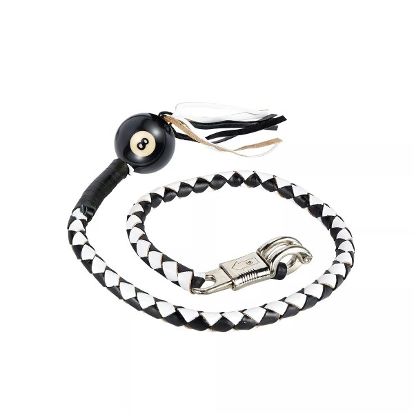 Dream apparel 42" Black and White Fringed Get Back Whip