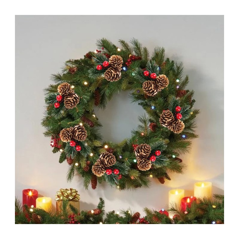 LOKIPA 12 PCS Artificial Picks Christmas Artificial Pine Cones Christmas