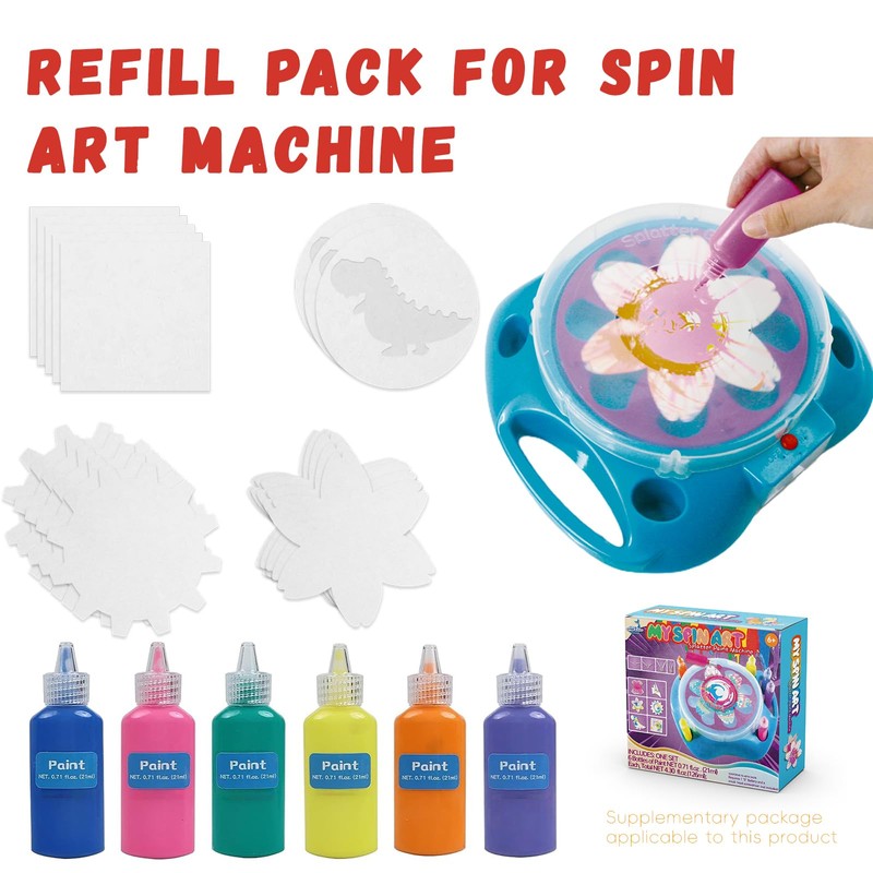 Spin Art Machine Variable Speed, Battery Operated Spinner - Paint
