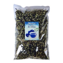 Butterfly pea Flowers Whole 2 lb. Dried Herb 100% by HUNCHAI