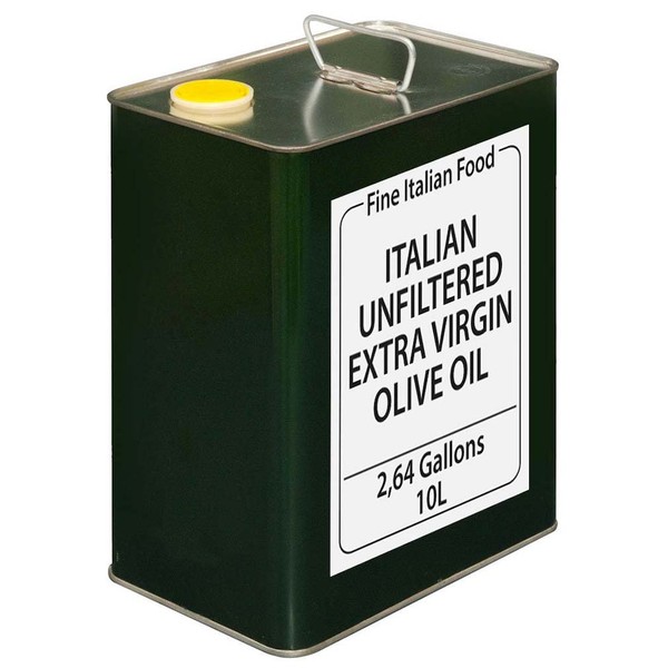 Unfiltered Italian Extra Virgin Olive Oil 10 Liter
