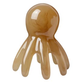 Homoyoyo Homoyoyo Octopus Head Massager Comb: Resin Gua Sha Hair, Point Massage Comb, Handheld Palm Full Body 8-Legged Gentle Self Massager Pressure Point Massage Tool for Relaxation & Gua Sha Scraping