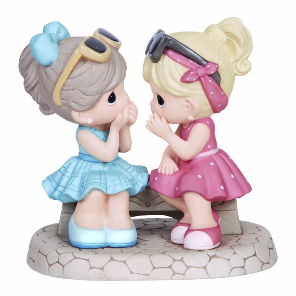 Precious Moments, That's What Friends Are For, Bisque Porcelain Figurine, 134016,Blue