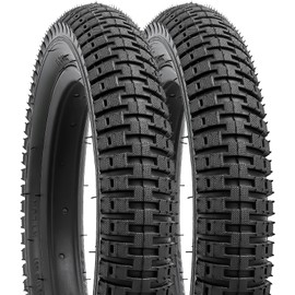 YunSCM 2-PCS 14" Kid Bike Tires 14x2.40/64-254 Compatible with 14X2.40 All-Terrain Bike Bicycle Tires (Y-1030)