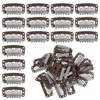 Larrel 30 Stück Haar Extensions Klips, Braun 6 Zähne Kammclips