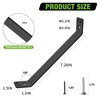4 Pcs Inside Moun 45-Degree Angle Bracket,7.28" x 1.5" Heavy