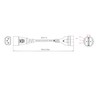 HangTon UPS PDU 10A 250V 電源コードアダプター C14 - Euro Schuko