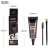Tinted Thickening Eyebrow Mascara with Two Eyebrow Brushes,Brow Fast Sculpt,Waterproof,Transfer-proof,Eyebrow