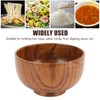 Wood Soup Bowl Unique Texture Exquisite Smoothly Round Wooden Bowl