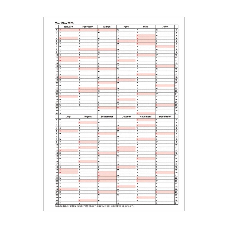 MARK'S 26WDR-NB11-PK 2026 Notebook Calendar Schedule Book, Starts January 2026,