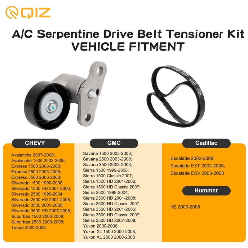 Kit tensor de correa de transmisión A/C Serpentine 90K-38159