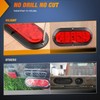 Nilight Nilight 6Inch Oval Red LED Trailer Tail Light 4PCS