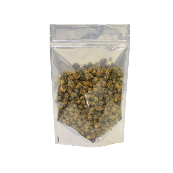 AwePackage Clear White Resealable Smell Proof Foil Pouch Bag -