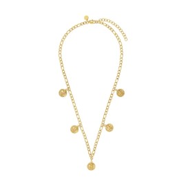 NOELANI Necklace with Pendant 925 Sterling Silver Women's Necklace, Cubic Zirconia, Pearl, Silver, Gold, Comes in Jewellery Gift Box, Stainless Steel, No Gemstone