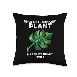 Emotional Support Plant - Plant Lover Women Men Houseplant Throw Pillow