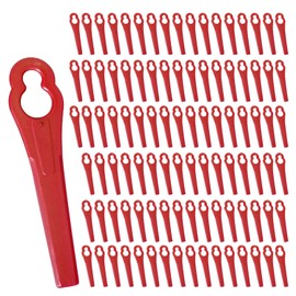 100 Piece Grass Trimmer Replacement Blades - 2-2 Polycut 3-2 Rasentrimmer FSA 45, FSA 57, FSE 52, Plastic Blade for Cordless Lawn Trimmer Plastic Replacement Blade Trimmer