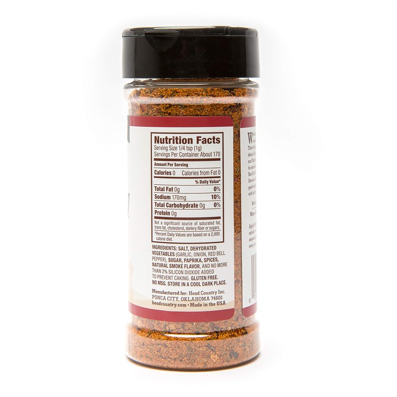 Head Country Bar-B-Q Championship Seasoning, Original Gluten Free All-Purpose Barbecue