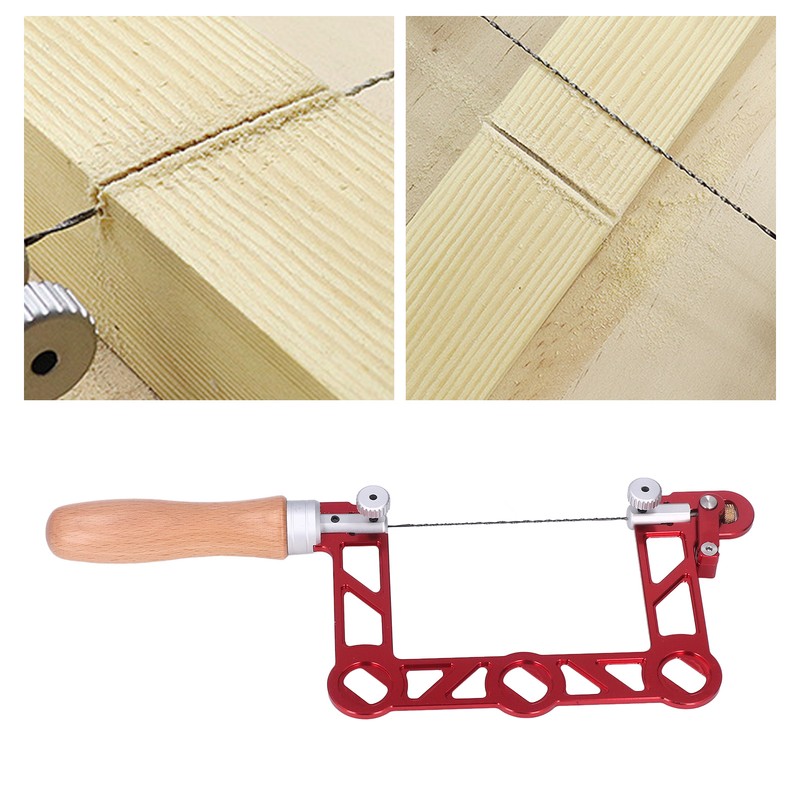 Mini Woodworking Hand Saw U Shape Wooden Handle Coping Saw