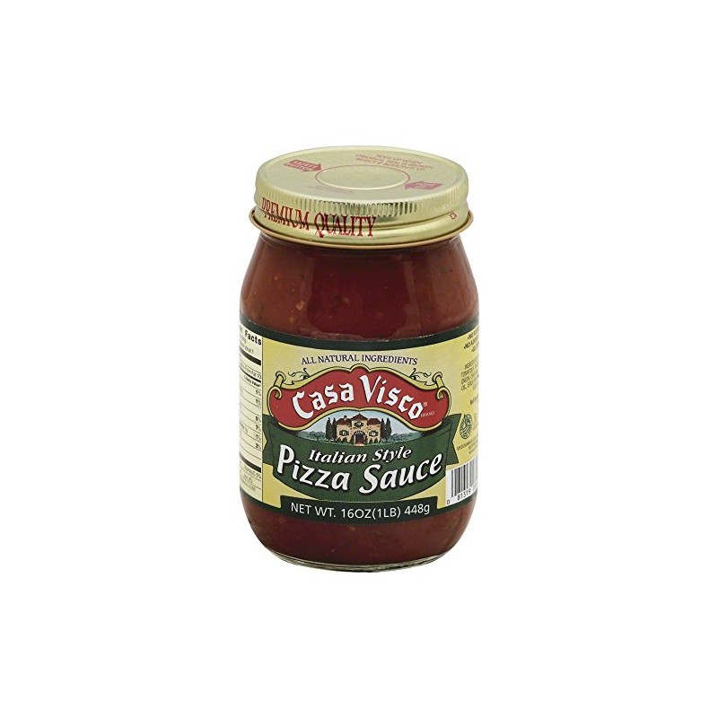 Casa Visco Pizza Sauce, 16 Ounce (Pack of 6)