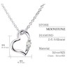 Sears 1491-tdt-01 Women's Natural Diamond Heart Necklace, Teddy Bear Plush