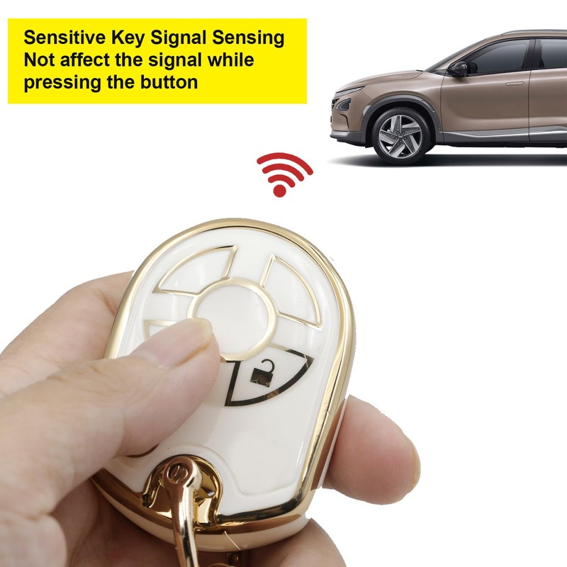 2Pcs for Ford Key Fob Cover with Keychain Fit for