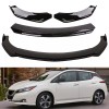KEEPDSGN For Nissan LEAF Hatchback Gloss Black Front Bumper Lip