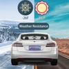 Gioyonil 2 Pack License Plate Frames: Stainless Steel Handcrafted Sapphire