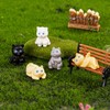 jrootouh 20 Pcs Mini Resin Cat Tiny Animal Miniature Figures