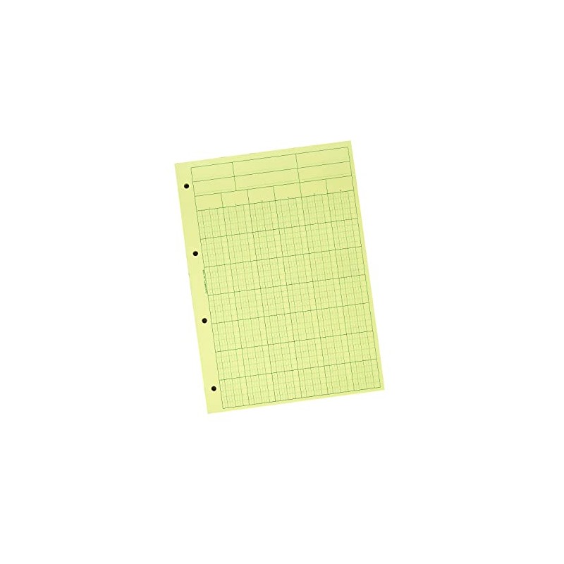 Bloc de Controle Comptable 29,7x21cm - 6 Colonnes - 70