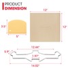 Unicook 12 Inch Square Pizza Stone for Oven and Grill,