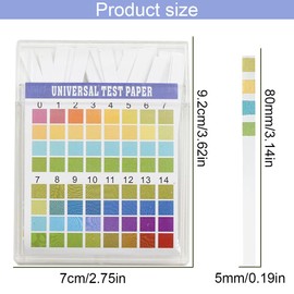 OUDQFCJ 1 Box of 100 Acid Base Test Paper (PH Value Test Strips 0-14) Premium Product Large Test Range PH Test Strips Water Test Tests Your Water for Nitrate & Nitrite PH & Alkalinity